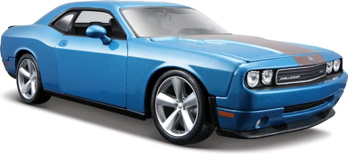 Maisto Dodge Challenger - Modelauto - Schaal 1:24 - Blauw/Zwart