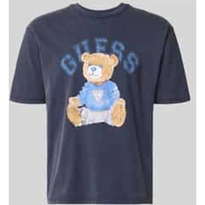 Guess Bear T-shirt Met Korte Mouwen Blauw S Man
