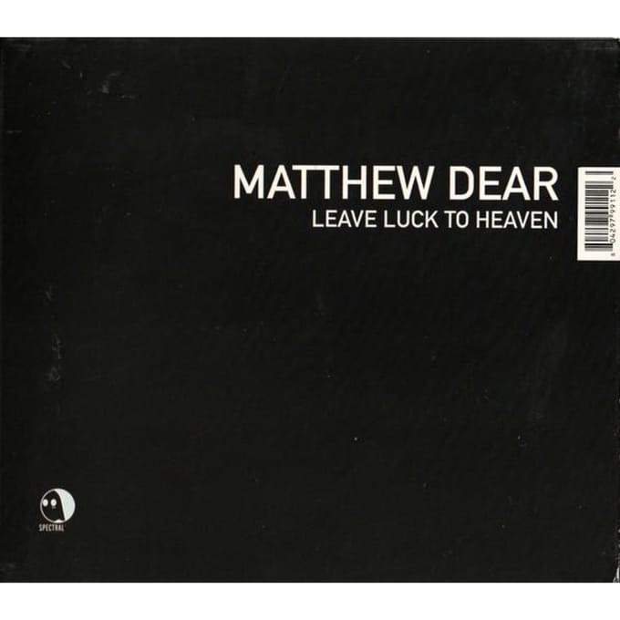 CD MATTHEW DEAR - Leave Luck to Heaven SPC11 Spectral Sound 2003 VS Dans & Electronica Gebruikt white