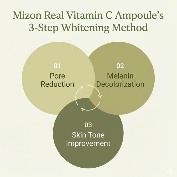 Ampoule MIZON Real VitaminC #15ml * 1pcs yellow