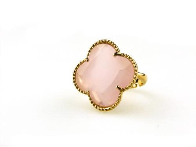 model Fiori ring zilver verguld roos