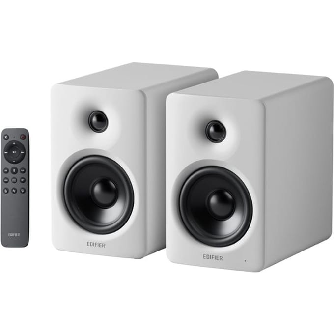 Edifier M90 Compacte Boekenplankluidsprekers, 100W RMS Desktopluidsprekers, Hi-Res Audio, LDAC, Bluetooth 6.0, SUB OUT Aangedreven Luidspreker