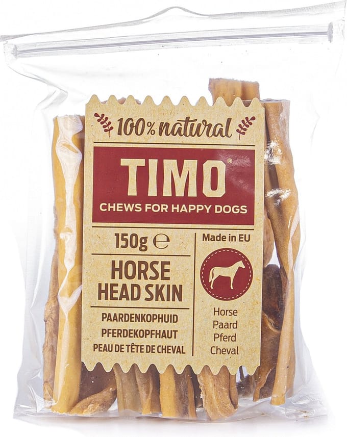 Timo Paardenkophuidstukjes - Hondensnacks - Paardenvlees 150 g