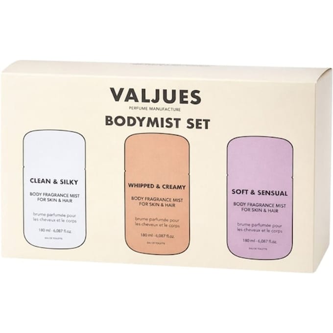 VALJUES Clean & Silky Bodymist Set Parfumsets dames Dames 180 ml