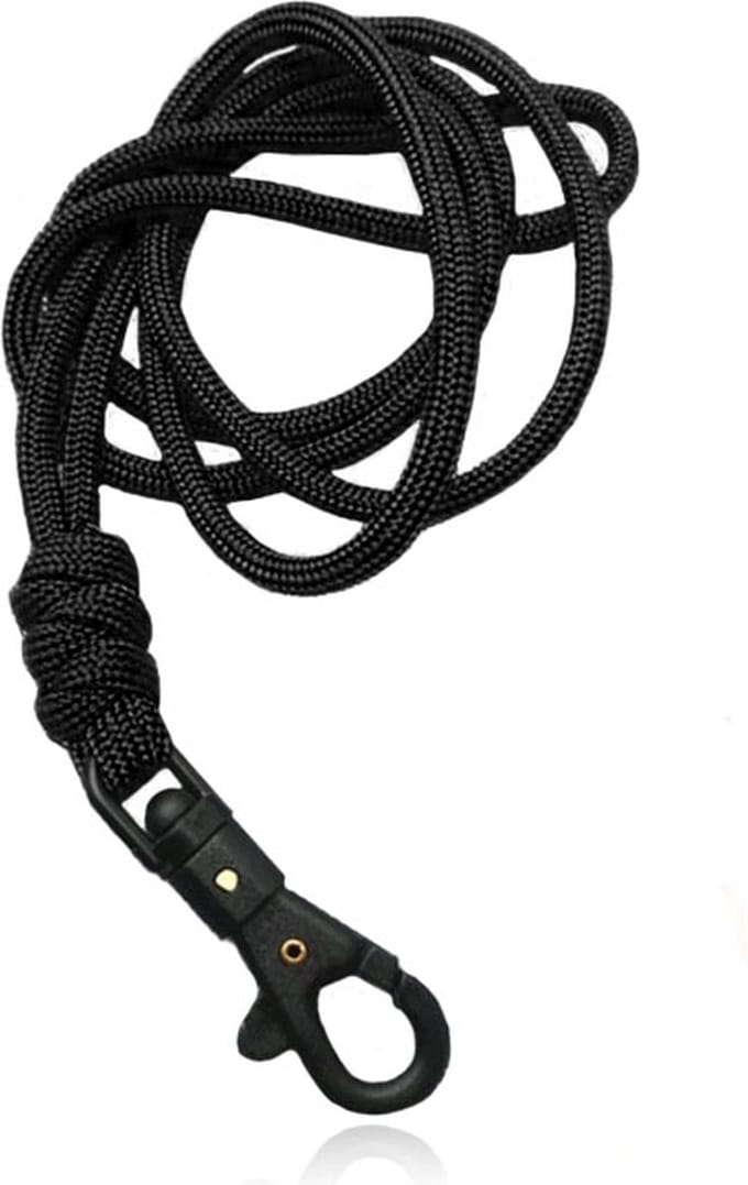 Paracord 50cm met Handige Haak - Black Black