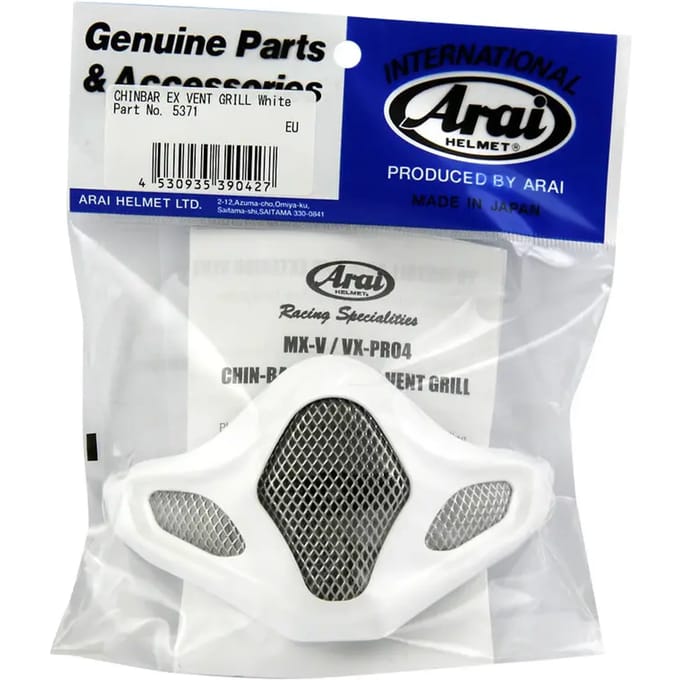 Ventilatie kinrooster buiten voor helm Arai MX-V