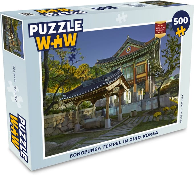 Puzzel Bongeunsa Tempel in Zuid-Korea - Legpuzzel - Puzzel 500 stukjes