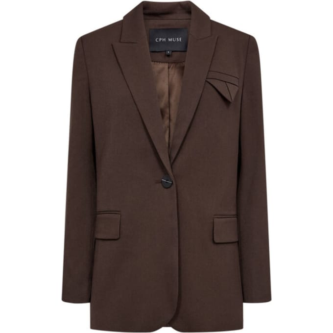 Copenhagen Muse Cmtailor-ja Blazers Dames - Bruin - Maat S