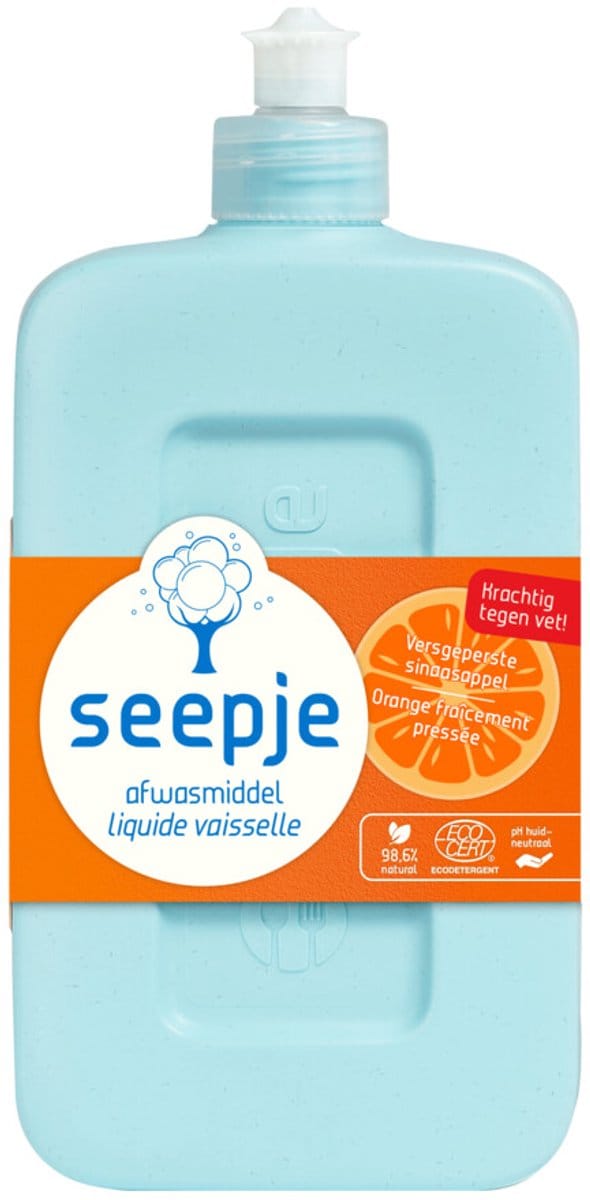 Seepje Afwasmiddel Versgeperste Sinaasappel Geur - 500 ml