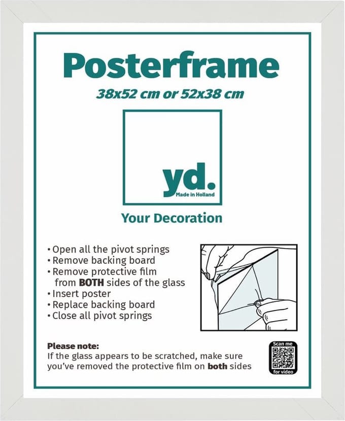 Your Decoration - Posterlijst 38x52 cm - MDF - Wit Mat - Parma