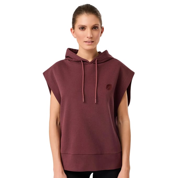 Mouwloos sweatshirt met capuchon voor dames Mandala