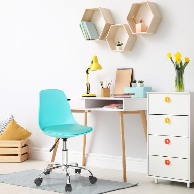 Kidner bureaustoel FANCY II turquoise hjh OFFICE