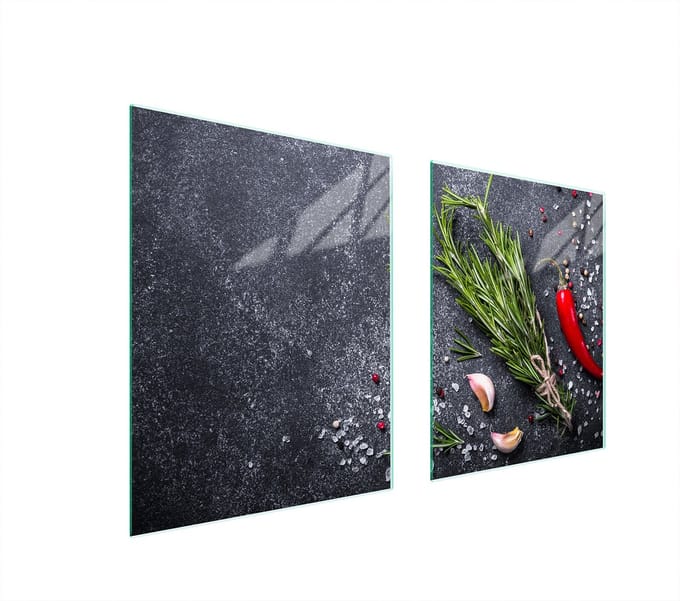 TMK ArtDeko - Snijplank - Glas - 85x52 cm - Veelkleurig