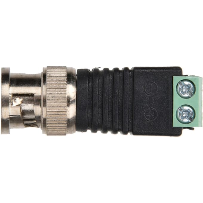 BNC Male Connector Schroefklem Coax Video Balun Adapter