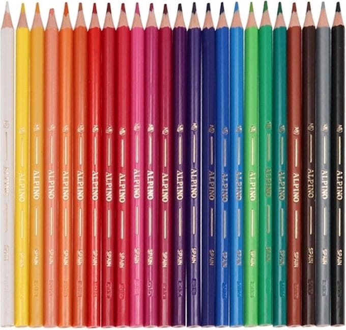 Set met 24 kleurpotloden Alpino Alpino (x24)