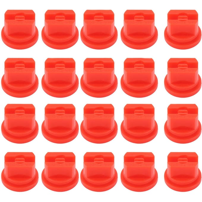20 Stuks Platte Waaiersproeikop Uniforme Sproeiverdeling 110 Graden Landbouwsproeier Verstuivend red