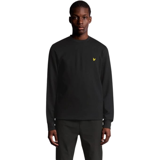 Lyle & Scott Crew Neck Fly Fleece Sweater Heren - Maat S