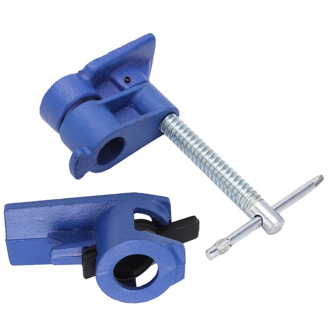 Houtlijmen Pijpklemset Smeedbaar Staal Snelspanner MultiClutch Heavy Duty G34in blue