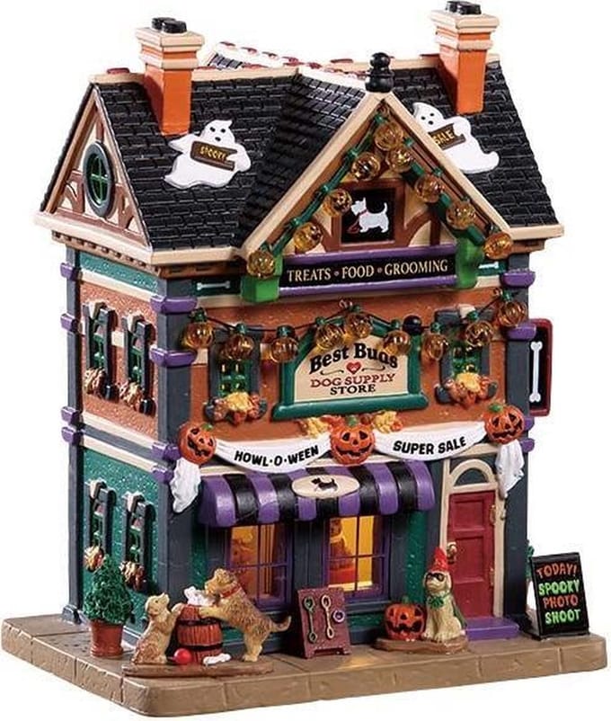 Lemax - Best Buds Dog Supply Store - Kersthuisjes & Kerstdorpen