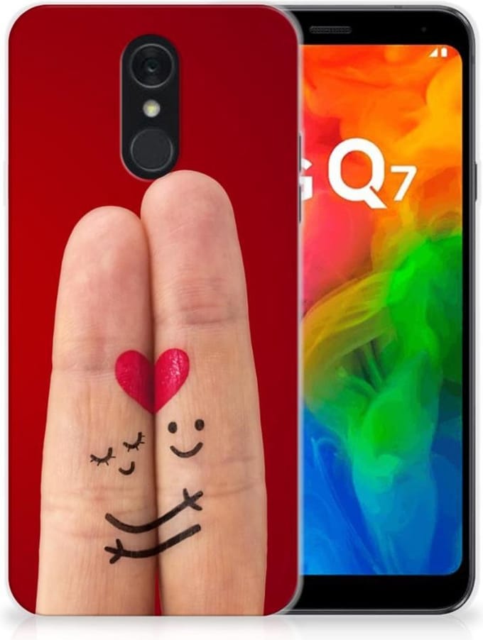 LG Q7 Silicone Back Cover Liefde - Origineel Romantisch Cadeau