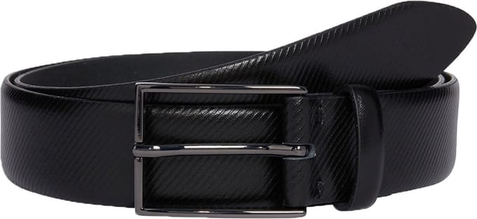 LLOYD Leren Riem Men's Leather Belt W100 Black Zwart