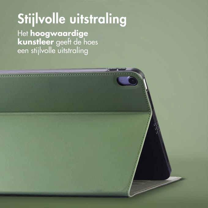 Accezz Tablet Hoes - Geschikt voor Apple iPad Mini 6 (2021) - Classic Tablet Case - Groen
