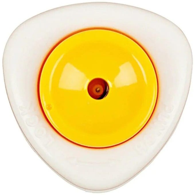 Perceur d'œufs créatif en plastique, avec serrure, perforateur d'œufs de pâques, sécurité et artisanat facile, diviseur d'œufs, outil de bricolage jaune