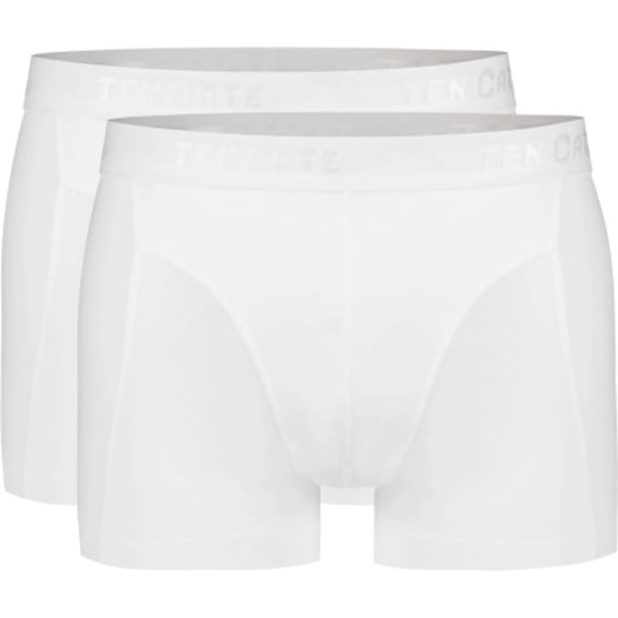 Ten Cate Basics shorty wit 2-pack voor Heren | Maat 3XL