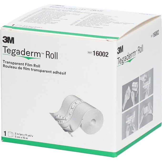 3M Tegaderm Roll - Transparante Film Op Rol 5cmx10m 1 Pleister