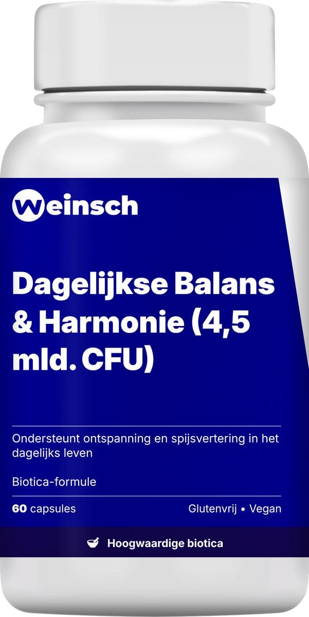 Weinsch Dagelijkse Balans & Harmonie (4,5 mld. CFU) | 450mg | 60 capsules