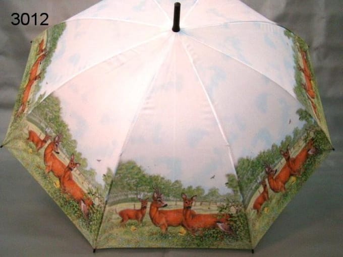 Paraplu met reeën print - 106 cm - unisex paraplu - dieren dessin - cadeau