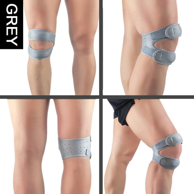 1 pièce Sangle de genou Patella Ajustable en Néoprène Support de genouillère pour la Course à pied beige