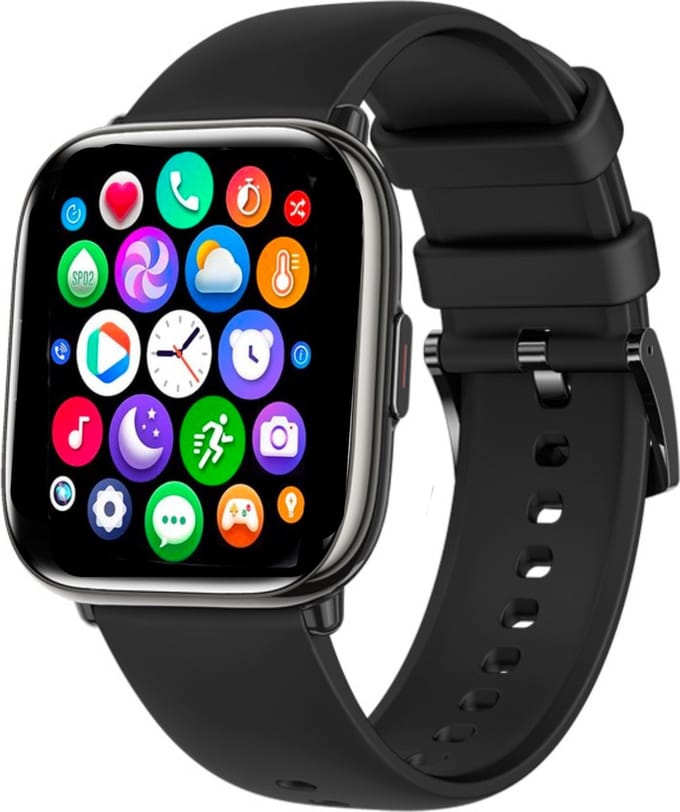 FOXLY® Smartwatch X12 HD Touchscreen Zwart - Stappenteller - Bloeddrukmeter - Saturatiemeter - Android - iOS - Heren, dames en kinderen
