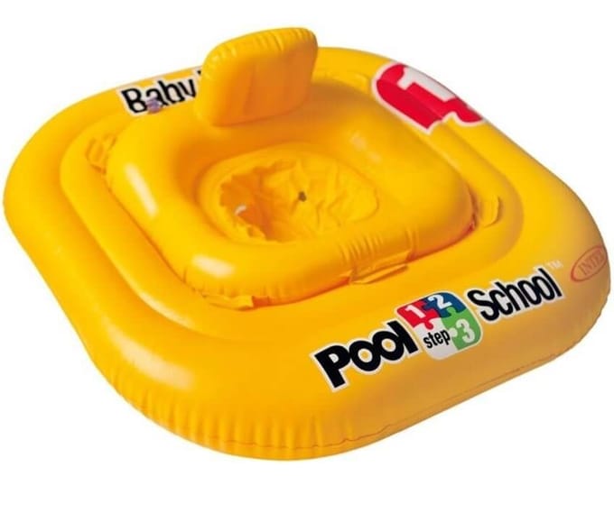 Intex Pool School Deluxe Baby Zwemband, Leeftijd 1-2, 79x79 cm