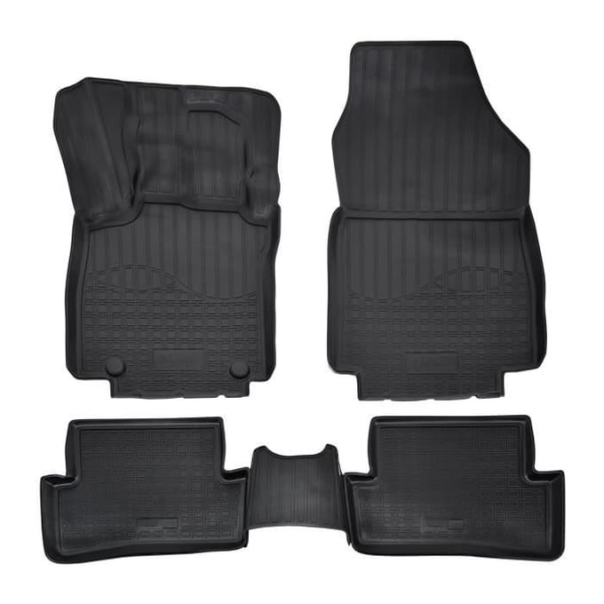Doublures NORM | Tapis De Sol En Caoutchouc TPE Toutes Saisons Pour Renault Clio 4 2012-2019 noir