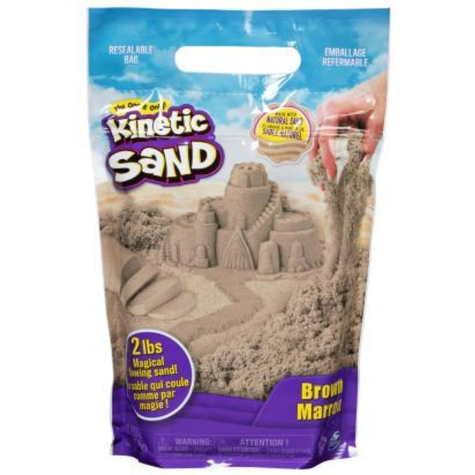 Kinetic Sand - Kneedbaar Speelzand - Bruin - 0,9 kg origineel Kinetic Sand - Sensorisch speelgoed