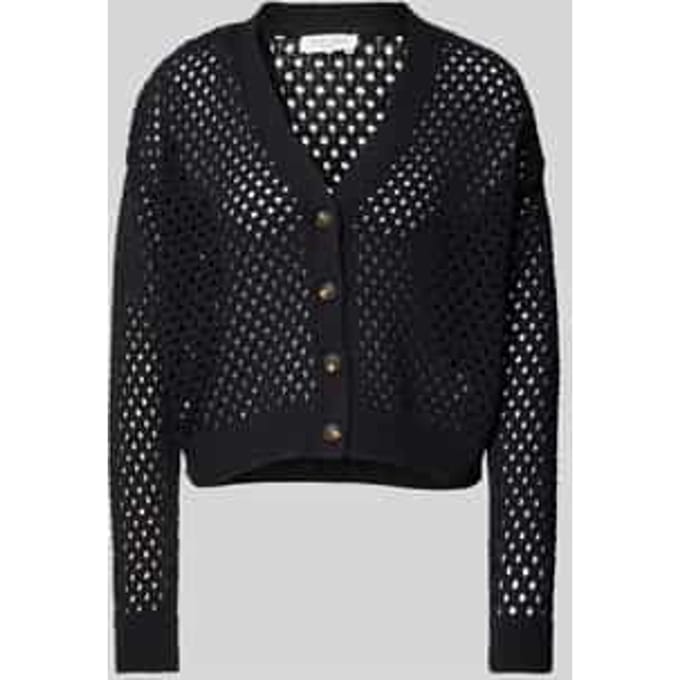 Cardigan met gaatjesmotief