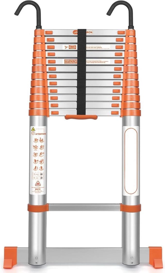 ApexArte® Telescoopladder Aluminium - Vouwladder