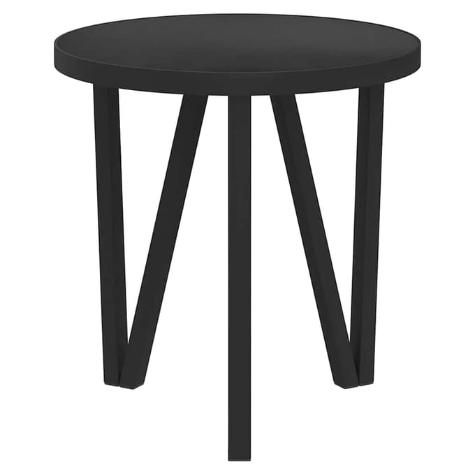 vidaXL - Salontafel - Ø35 - cm - MDF - zwart