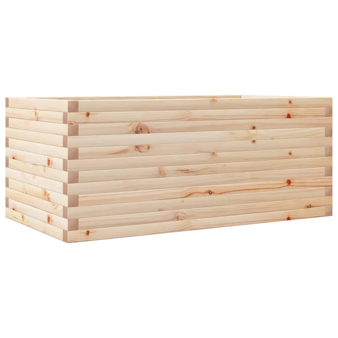 vidaXL Plantenbak 110x60x45,5 cm massief grenenhout