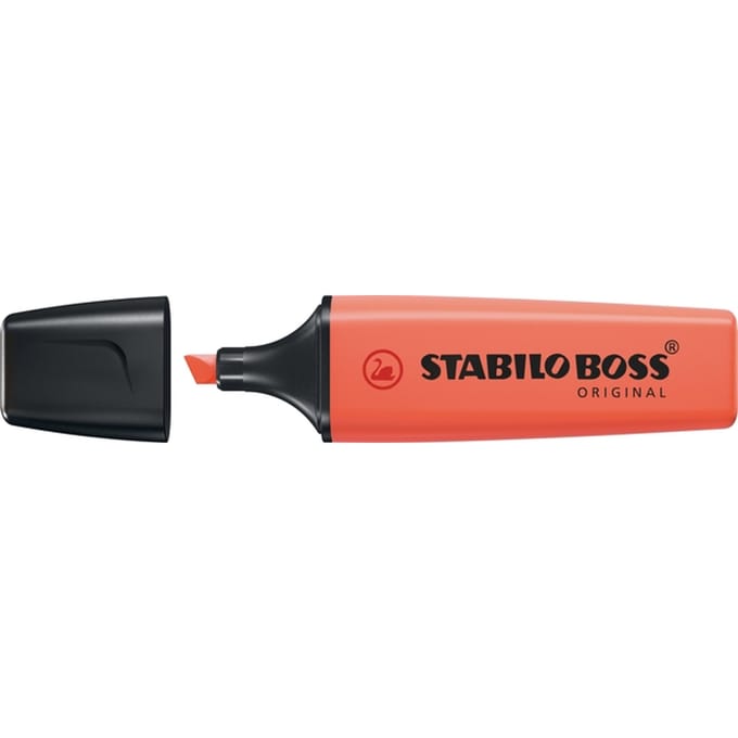 STABILO BOSS ORIGINAL Pastel - Markeerstift - Zacht Koraal Rood - per stuk