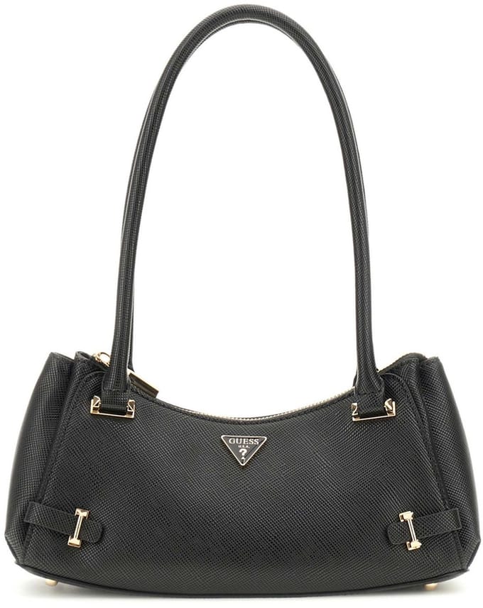 GUESS Schoudertas Rosalba Top Zip Shoulder Bag Black Zwart