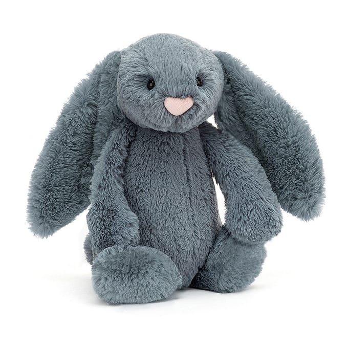 Jellycat knuffel Bashful bunny dusky blue