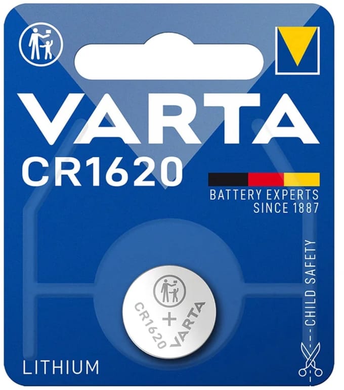 2x Knoopcel batterij - CR1620 - 3V - 70mAh - Lithium batterij - Button cell battery - Kleine elektronica