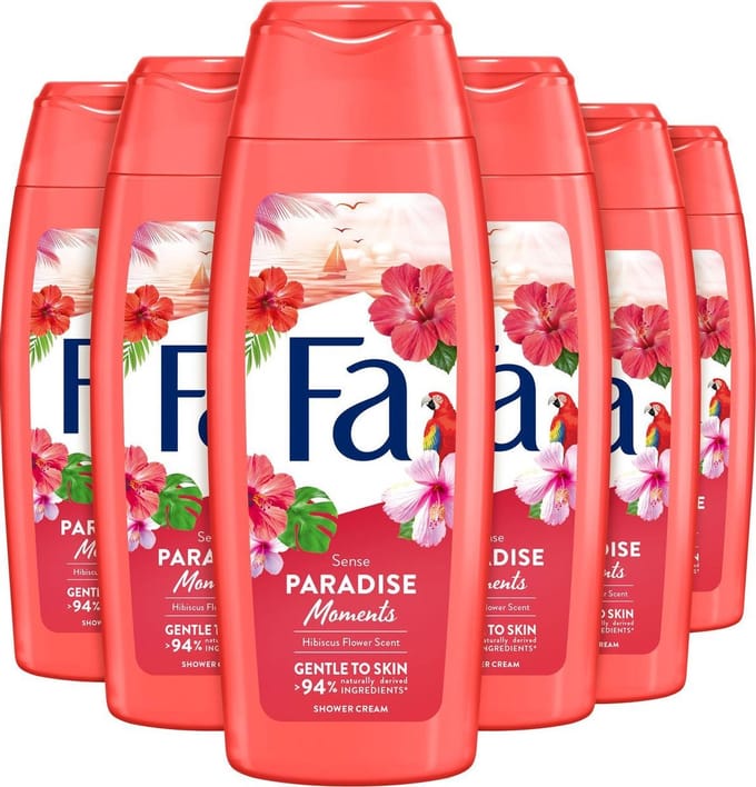 6x Fa Douchegel - Paradise Moments 250 ml