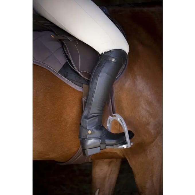 Equitheme Elite Halve Chaps Zwart S / Regular