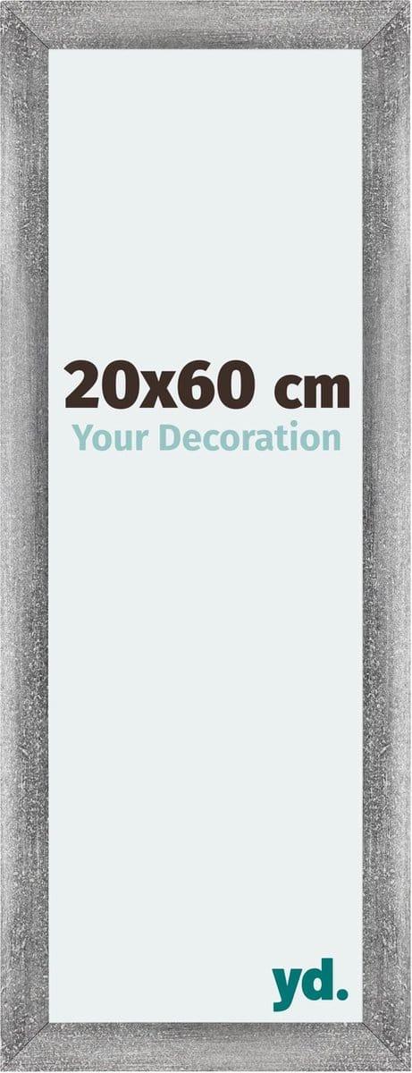 Your Decoration - Fotolijst 20x60 cm - MDF - Grijs Geveegd - Mura