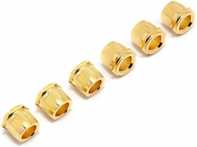 Hosco BU-CBHG Japan Conversion Bushings 10,2 mm Goud Hexagonale Top Set van 6