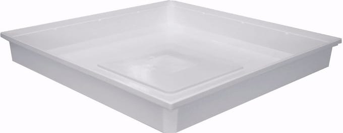Nedco - Wasmachine Lekbak - 70x70x10cm - Wit - Kunststof