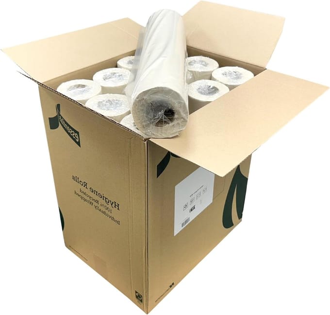 Papieren Rollen - Hygiëne Rollen - Persoonlijke Verzorging - Dubbellaags Absorberend - 40 Meter Per Rol - Wit